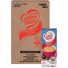 Coffee-Mate Singles Peppermint Mocha, 50 Count, 4 Pack  (60602)