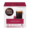 Nescafe Dolce Gusto Americano House Blend Coffee Nescafe Capsules, Medium Dark Roast, 16/Box (NES48060/7368)