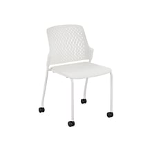 Safco Next Polypropylene Office Chair, White, 4/Carton (4314WH)