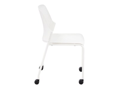 Safco Next Polypropylene Office Chair, White, 4/Carton (4314WH)