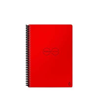 Rocketbook Core Reusable Smart Notebook, 6 x 8.8, Dot-Grid Ruled, 36 Pages, Red (EVR-E-RC-CBG-FR)
