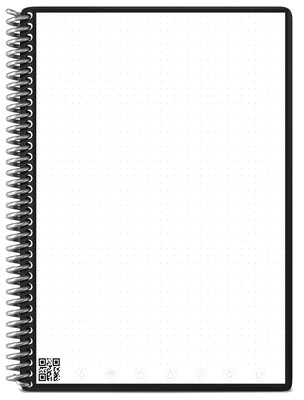 Rocketbook Core Reusable Smart Notebook, 6" x 8.8", Dot-Grid Ruled, 36 Pages, Red (EVR-E-RC-CBG-FR)