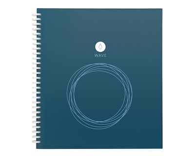 Rocketbook Wave 1-Subject Smart Notebook, 8.5 x 9.5, Dotted, 40 Sheets, Blue (WAV-S-K-A)