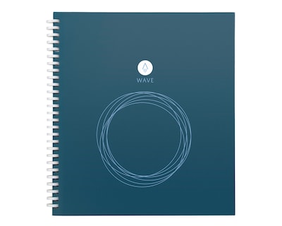 Rocketbook Wave 1-Subject Smart Notebook, 8.5" x 9.5", Dotted, 40 Sheets, Blue (WAV-S-K-A)