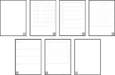 Rocketbook Fusion 1-Subject Smart Notebook, 8.5" x 11", 42 Sheets, Blue (EVRF-L-K-CCE)
