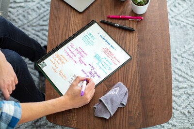 Rocketbook Core Reusable Smart Notebook, 8.5" x 11", Dot-Grid Ruled, 32 Sheets, Red (EVR-L-RC-CBG-FR)