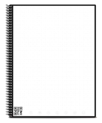 Rocketbook Core Reusable Smart Notebook, 8.5" x 11", Dot-Grid Ruled, 32 Sheets, Red (EVR-L-RC-CBG-FR)