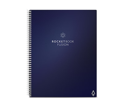 Rocketbook Fusion Reusable Notebook Planner Combo, 8.5 x 11, 7 Page Styles, 42 Pages, Blue (EVRF-L