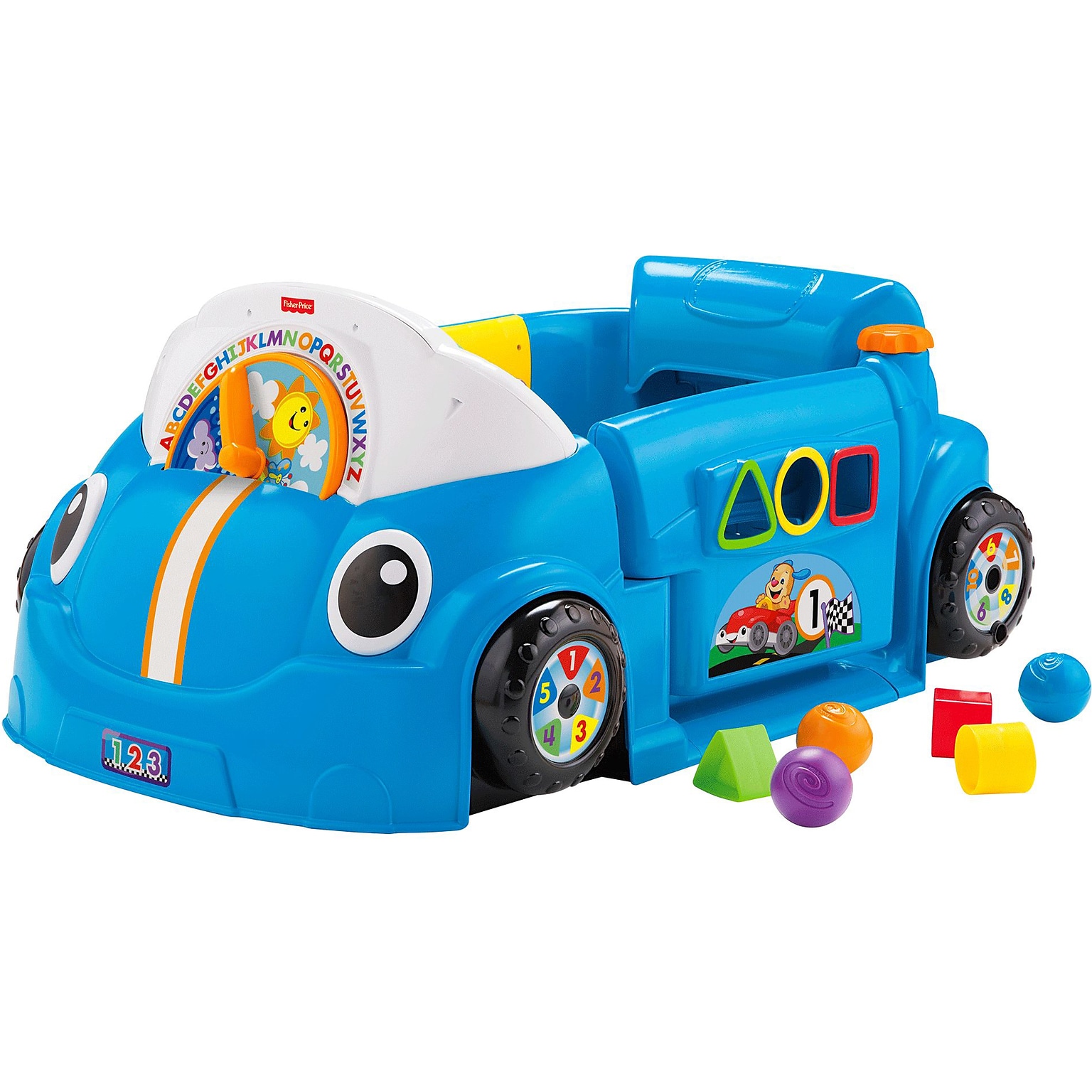 Fisher-Price Laugh & Learn Crawl Around Car, Blue (DJD09)