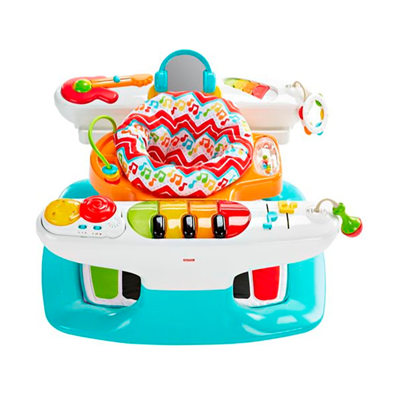Fisher-Price 4-in-1 Step n Play Piano, Multicolor (DJX02)