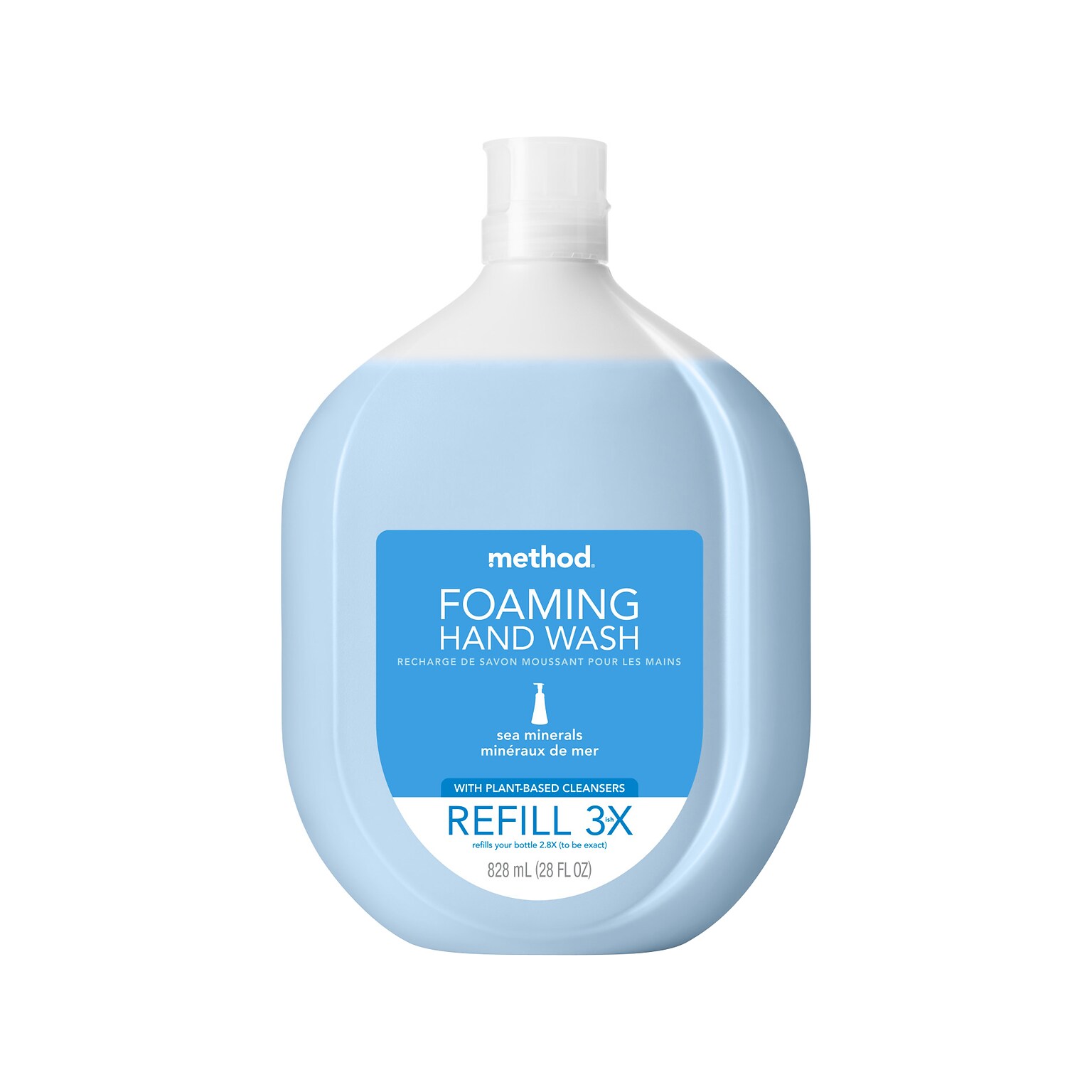 Method Foaming Hand Soap Refill, Sea Minerals Scent, 28 Fl. Oz. (328121)