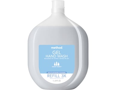 Method Gel Hand Soap Refill, Sweet Water Scent, 34 Fl. Oz. (328104)
