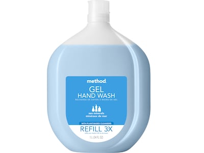 Method Gel Hand Soap Refill, Sea Minerals Scent, 34 Fl. Oz. (328105)
