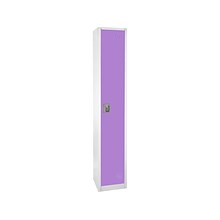 AdirOffice 72 D-1 Compartment Steel Tier Key Lock Purple/Off-White Storage Locker (629-201-PUR)
