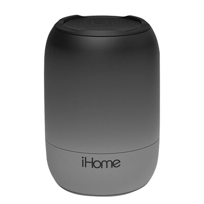 iHome Playfade Rechargeable Water-Resistant Bluetooth Speaker, Black (IBT400BGC)