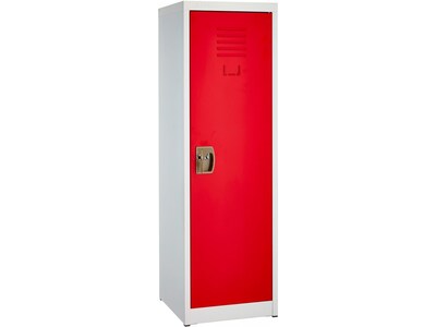 AdirOffice 48 Steel Single Tier Red Storage Locker (629-01-RED)