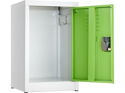 AdirOffice 24" Steel Single Tier Green Storage Locker (629-02-GRN)