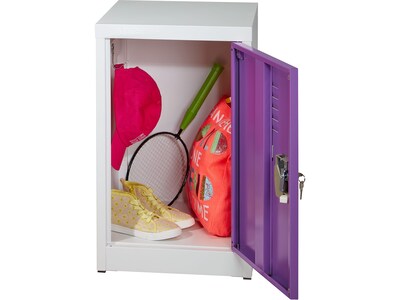 AdirOffice 24" Steel Single Tier Purple Storage Locker (629-02-PUR)