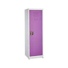 AdirOffice 48 Steel Single Tier Purple Storage Locker  (629-01-PUR)