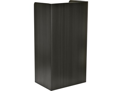 AdirOffice 46.5" Portable Lectern, Black (661-07-BLK)