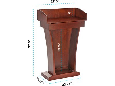 AdirOffice 37.5" Speaker Lectern, Cherry Grain (661-012-CH)