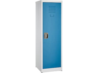 AdirOffice 48 Steel Single Tier Blue Storage Locker  (629-01-BLU)