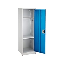 AdirOffice 48 Steel Single Tier Blue Storage Locker  (629-01-BLU)