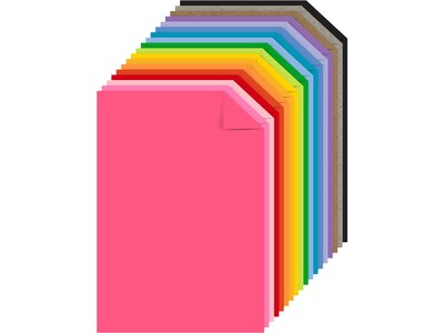 Astrodesigns 4.5" x 6.5" Cardstock Paper, 65 lbs., Assorted Colors, 72 Sheets/Pack (46416-03)