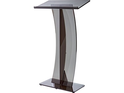 AdirOffice 47 Speaker Podium, Transparent Black (661-03-BLK)