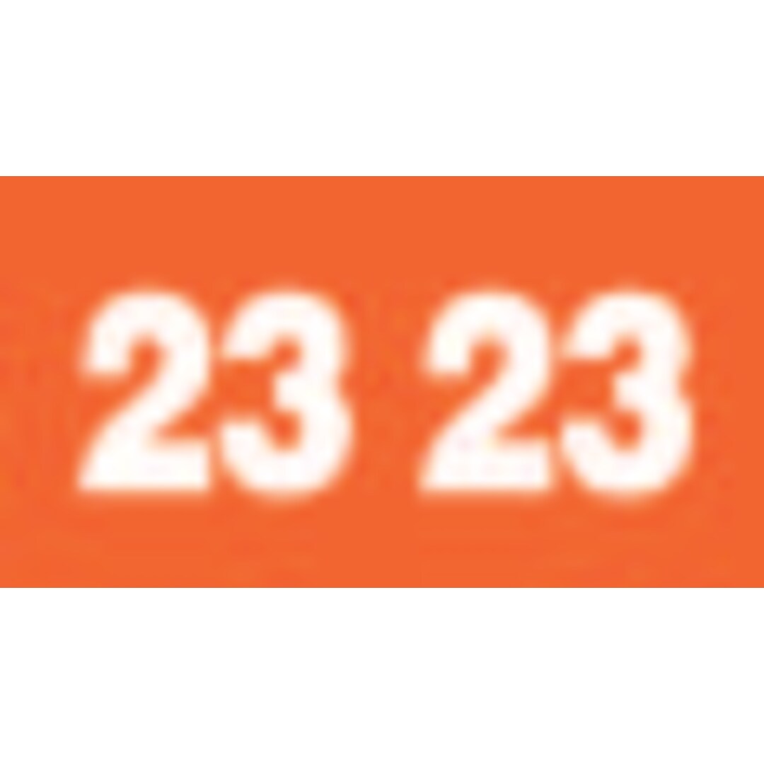 Medical Arts Press Smead Compatible Small EndTab Year Labels; Red 2011