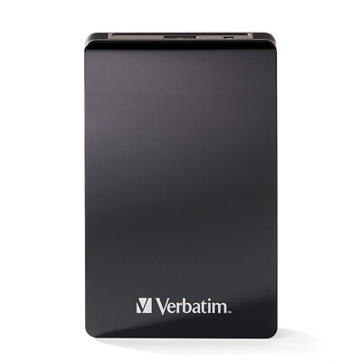 Verbatim Vx460 USB 3.1 External SSD, 256 GB, Black (70382)