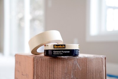 Scotch General Purpose Masking Tape, 0.94" x 60.1 yds., Beige (205024A)