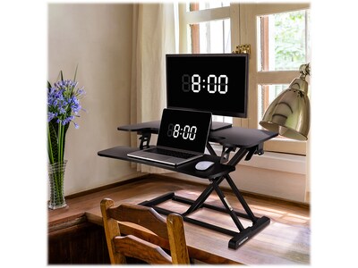 FlexiSpot AlcoveRiser 5"-20" Standing Desk Converter, Black (M732-E)