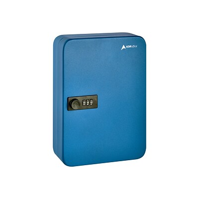 AdirOffice 48-Key Combination Cabinet, Blue (682-48-BLU)