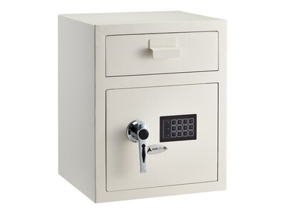 AdirOffice Steel Depository Safe with Digital Lock, 1.1 cu. ft. (670-200-WHI)