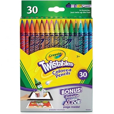 Crayola® Twistables Colored Pencils, 30/Pack (BIN687409)