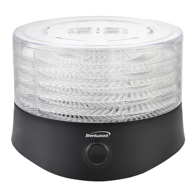 Brentwood Appliances 5-Tray Food Dehydrator with Auto Shutoff, Black (FD-1026BK)