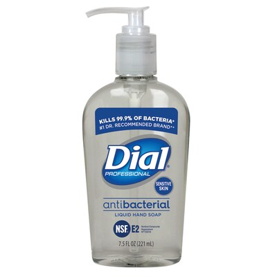 Dial® Hand Soaps; Liquid Soap for Sensitive Skin, 7.5-oz Pump