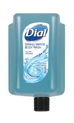Dial® Professional Eco-Smart® Spring Water Antibacterial Body Wash Refill, 15 Oz., 6/CT