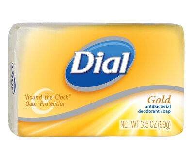 Dial® Gold Bar Soap, Fresh, 3.5 oz., 72/Case