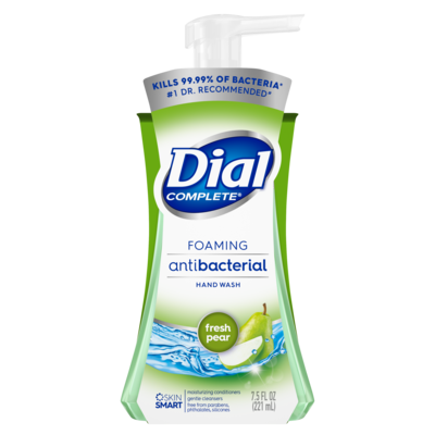 Dial Activ-Foam Foaming Hand Soap, Fresh Pear Scent, 7.5 oz. (1932827)