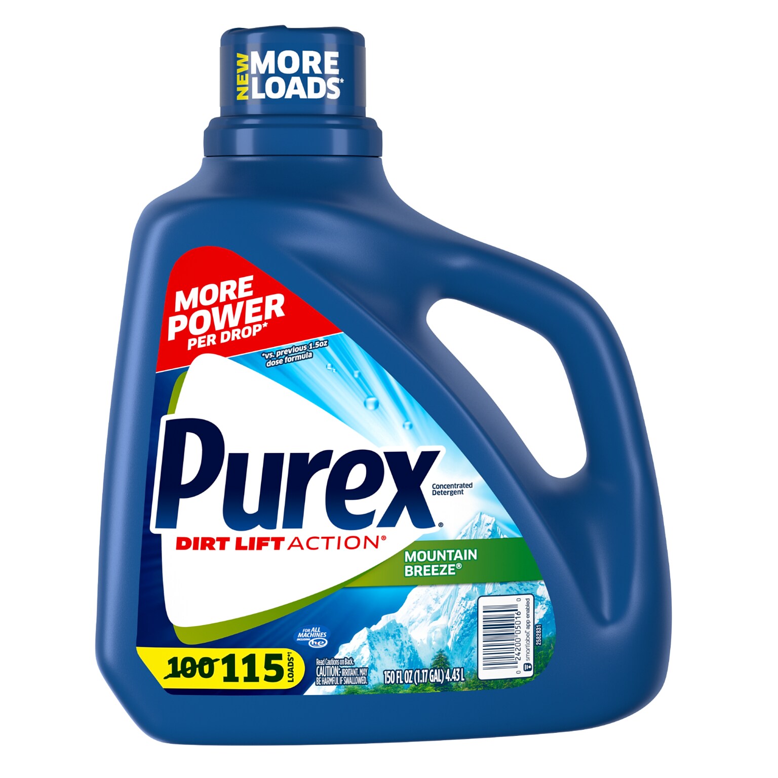 Purex HE Liquid Laundry Detergent, 100 Loads, 150 oz. (DIA05016EA)