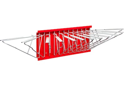 AdirOffice Steel Hanging Wall File, For Blueprint & Large-Format Files, Red (617-RED)