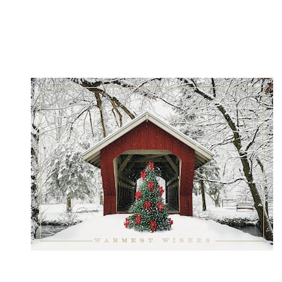 Custom Christmas Tranquility Cards, with Envelopes, 7-7/8 x 5-5/8, 25 Cards per Set