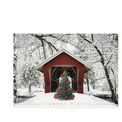 Custom Christmas Tranquility Cards, with Envelopes, 7-7/8 x 5-5/8, 25 Cards per Set