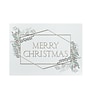 Custom Merry Christmas Line Cards, with Envelopes, 7-7/8" x 5-5/8", 25 Cards per Set