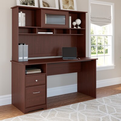 Bush Furniture 60"W Desktop Hutch, Cherry (WC31431)