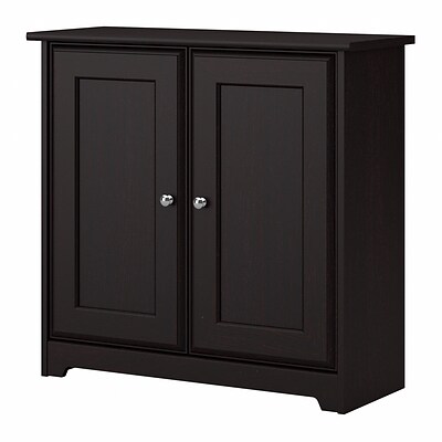 Bush Furniture Cabot Small Storage Cabinet w/ Doors, Espresso Oak (WC31896-03)