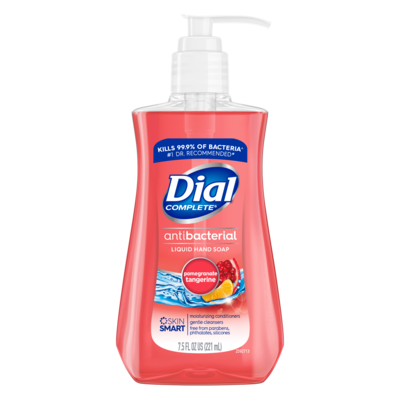Dial Antibacterial Liquid Hand Soap, Pomegranate Tangerine, 7.5 oz. (DIA02795EA)
