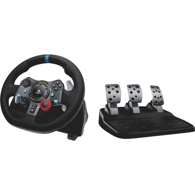Logitech G G29 Driving Force 941-000110 Gaming Steering Wheel for PS3 & PS4, Cable, Black